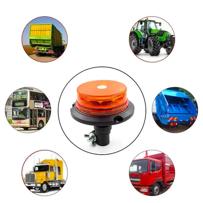 2PCS 12V 24V Strobe Emergency Flashing Warning Trailer Tractor