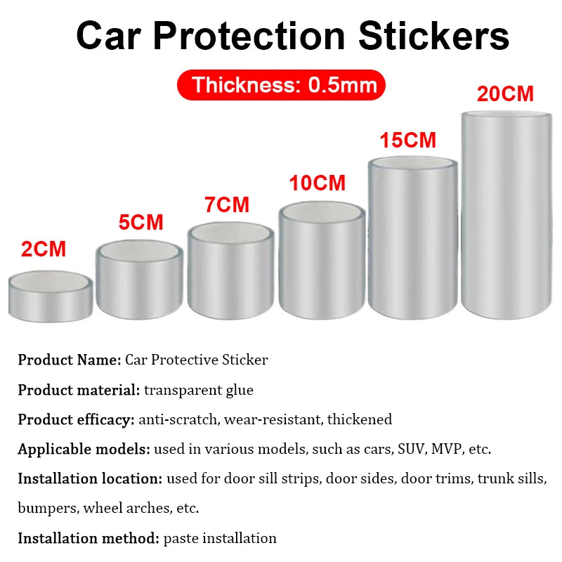 Door Protector Stickers Transparent Threshold Film Anti Scratch