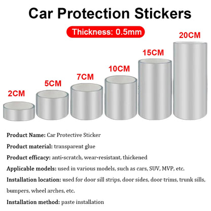 Door Protector Stickers Transparent Threshold Film Anti Scratch