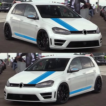 For Audi BMW Mercedes Ford VW Bonnet Cover Sticker Toyota Nissan