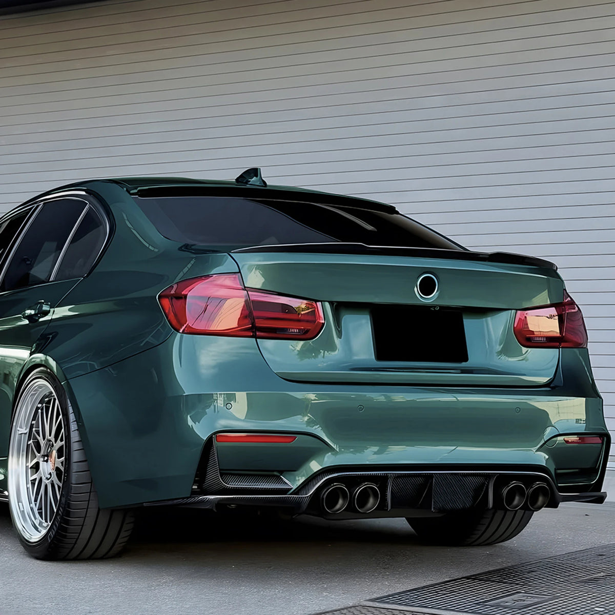 For BMW F80 M3 F81 F82 Rear Bumper Diffuser Lip Carbon Fiber
