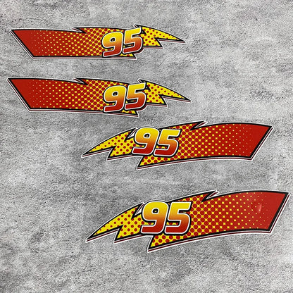 For Rear Windshield Window Door Body 1pair Lightning Vinyl