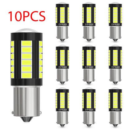 10PCS Truck Signal 12V 24V Canbus bau15s py21w P21W