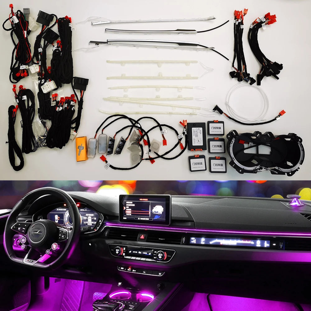 For Audi A4 B9 A5 2017 2018 2019 2020 Colors Interior Atmosphere