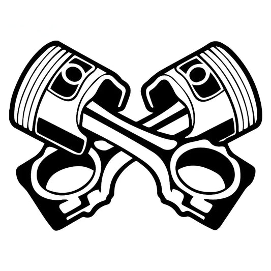 Sticker Engine Piston Pattern Motorcycle Stickers Supplies