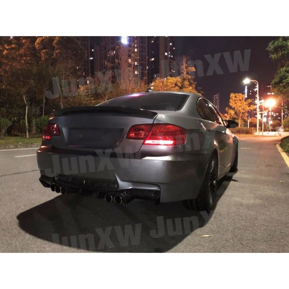 For BMW E92 M3 Coupe E93 Dry Carbon Fiber Rear Lip Diffuser