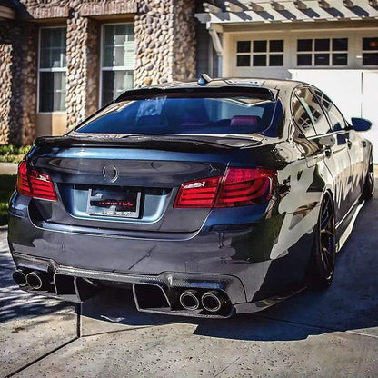 For BMW 5 Series M5 F10 F18 Carbon Fiber Rear Bumper Diffuser