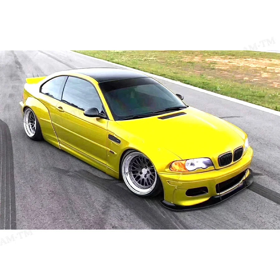 For BMW E46 M3 Sedan 2 Door Frp Material Rocket Bunny Front Lip