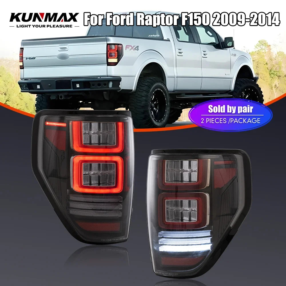 For Ford Raptor F150 09-14 Drl Pair Tail Reverse Brake Turning