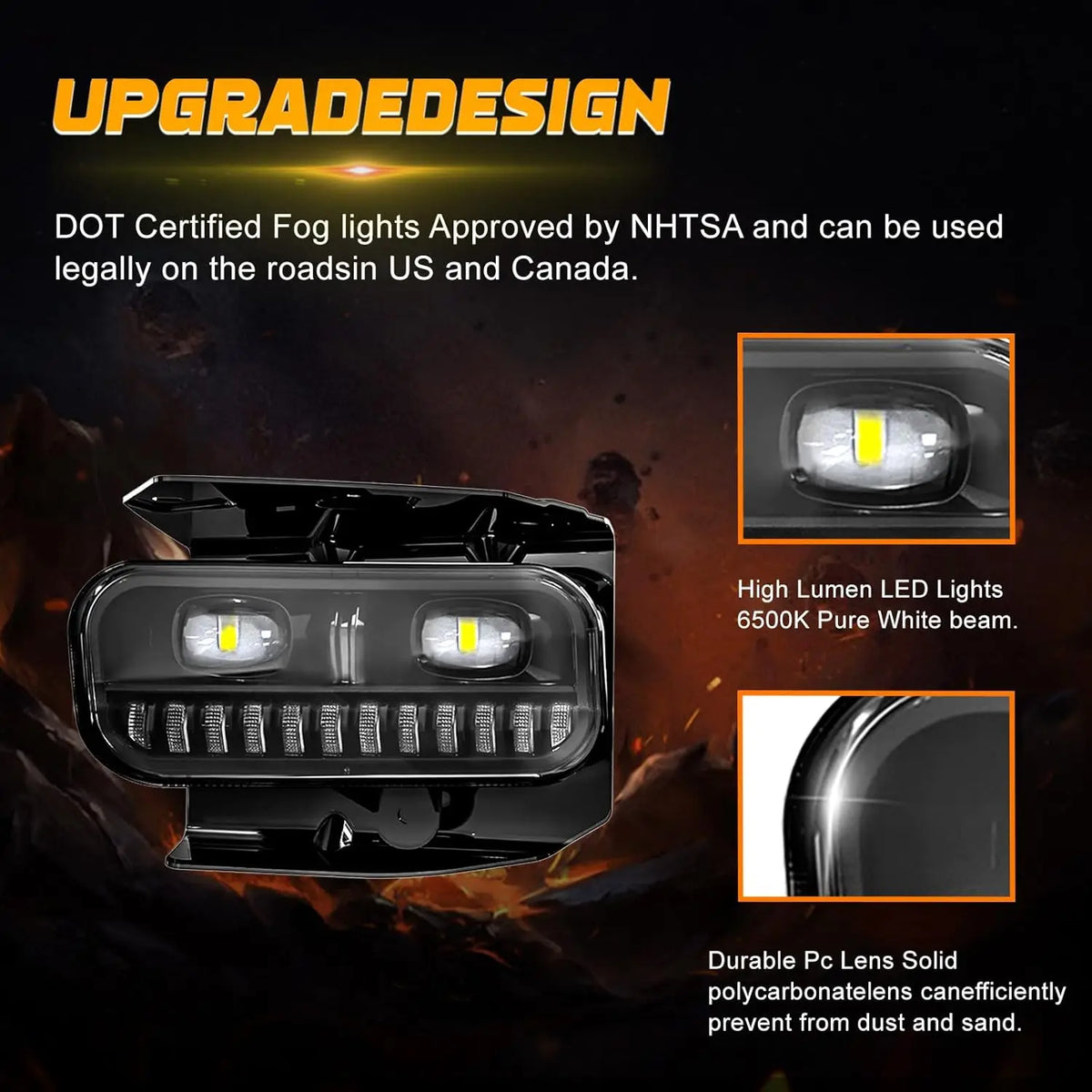 For 1999-2003 Ford F150 LED Fog Fog Assembly 1999-2002