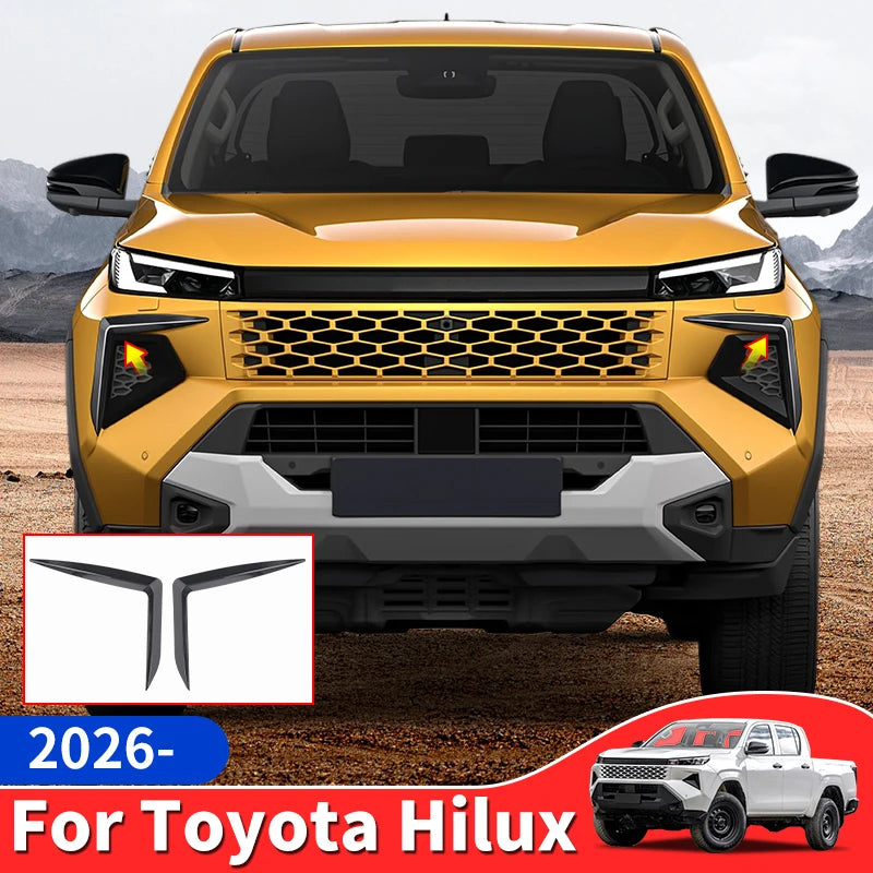 For 2026 Toyota Hilux Hilux Pickup Truck Front Fog Upper Trim