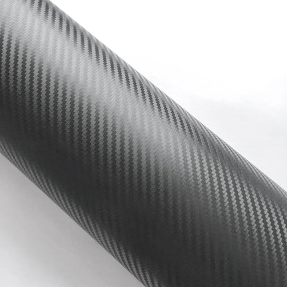 3D Carbon Fiber Black Vinyl Wrap Motorcycle Adhesive Pvc