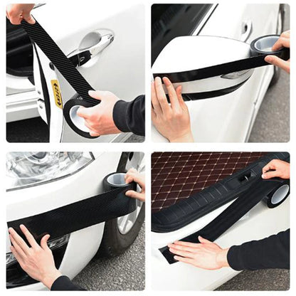5M 3D Carbon Fiber Sticker Paste Protector Strip Door