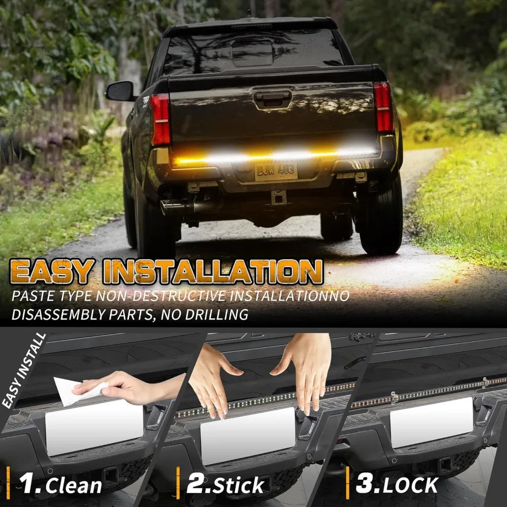 Nilight 48 Inch Truck Tailgate Strobe Strip Rear Window
