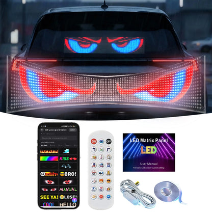 Transparent Windshield Matrix Display Ai Voice RGB Pixel Panel