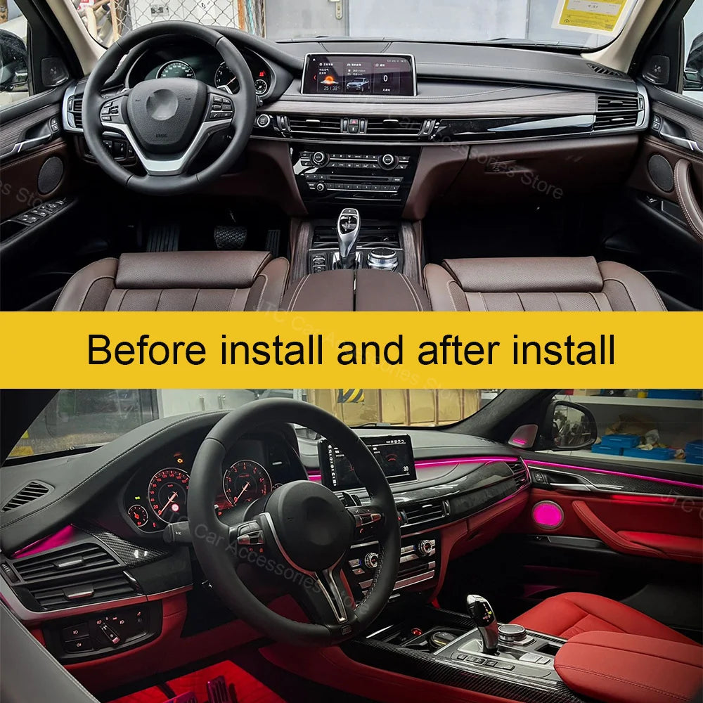 For BMW X5 F15 X6 F16 Colors RGB Ambient BMW X5 X6 Interior