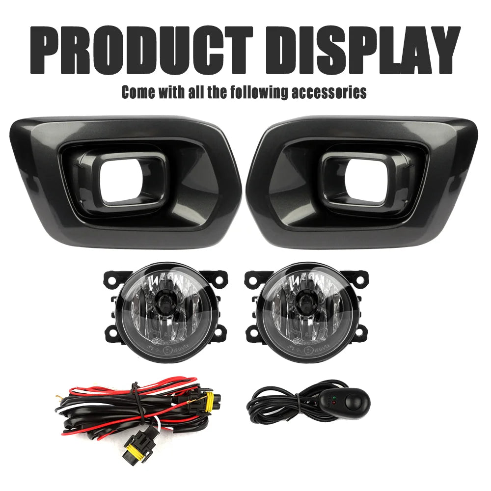 For 2019-2021 Ford Ranger Front Bumper Fog Full Set Driving