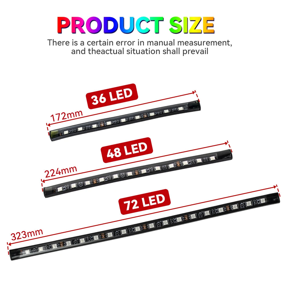 RGB Atmosphere Interior Strip Foot Ambient USB Cigarette Remote