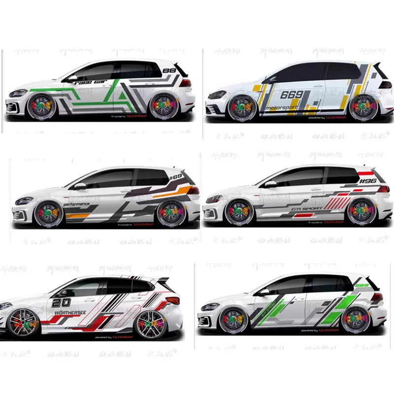 For Volkswagen Scirocco Polo Golf8 MK7 Vinyl Stickers Body