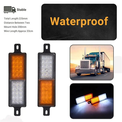 m63k-2pcs 12V Truck Bull Bar Bullbar Front Bumper Indicator