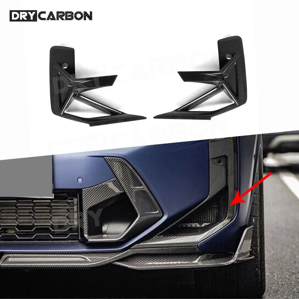 For BMW X3M F97 X4M F98 Dry Carbon Fiber Front Bumper Side Air