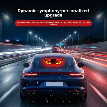 solar-powered Evil Eye Rear Window anti-rear-end Collision
