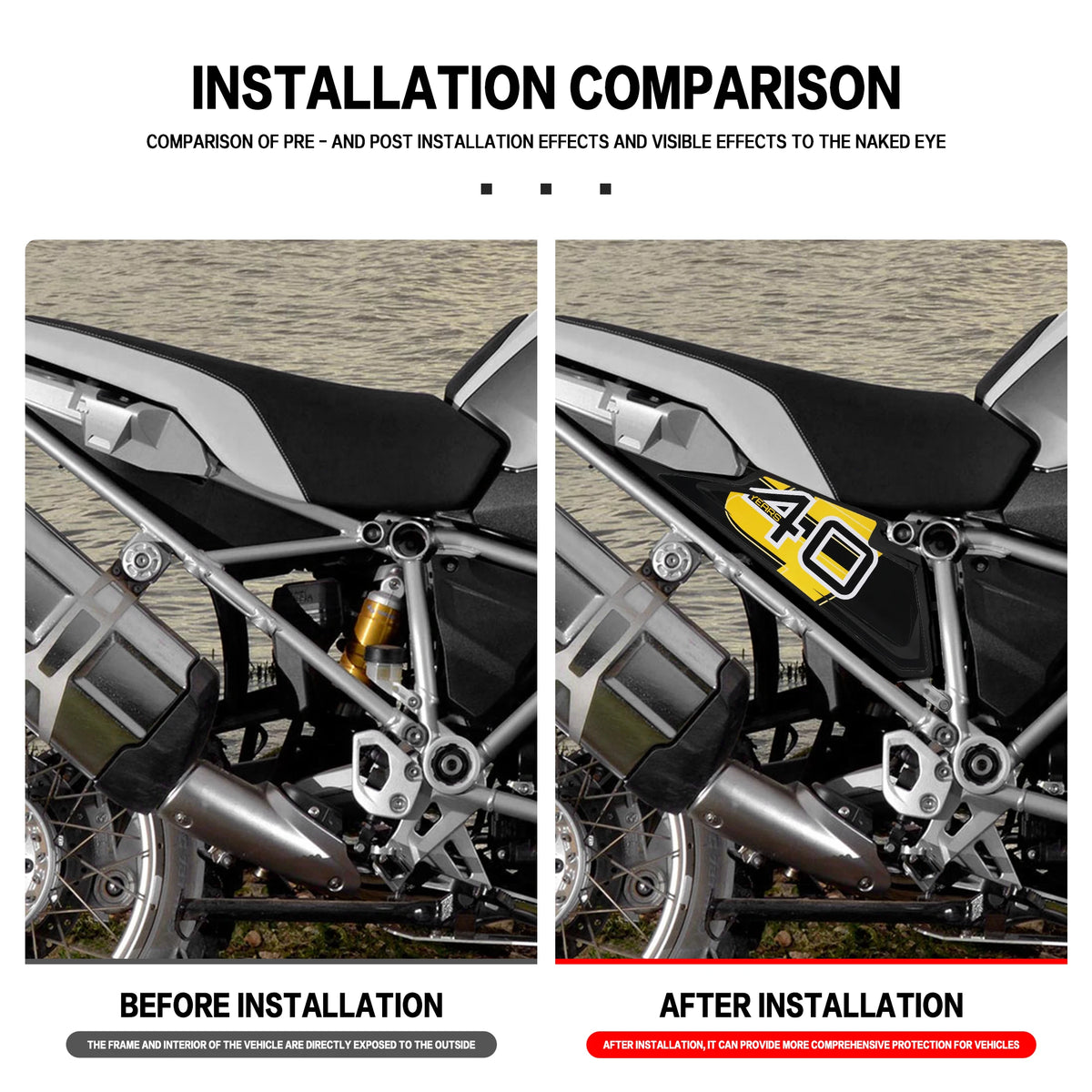 For BMW R 1250 Gs R1250GS Motorcycle Frame Infill Side Panel Set