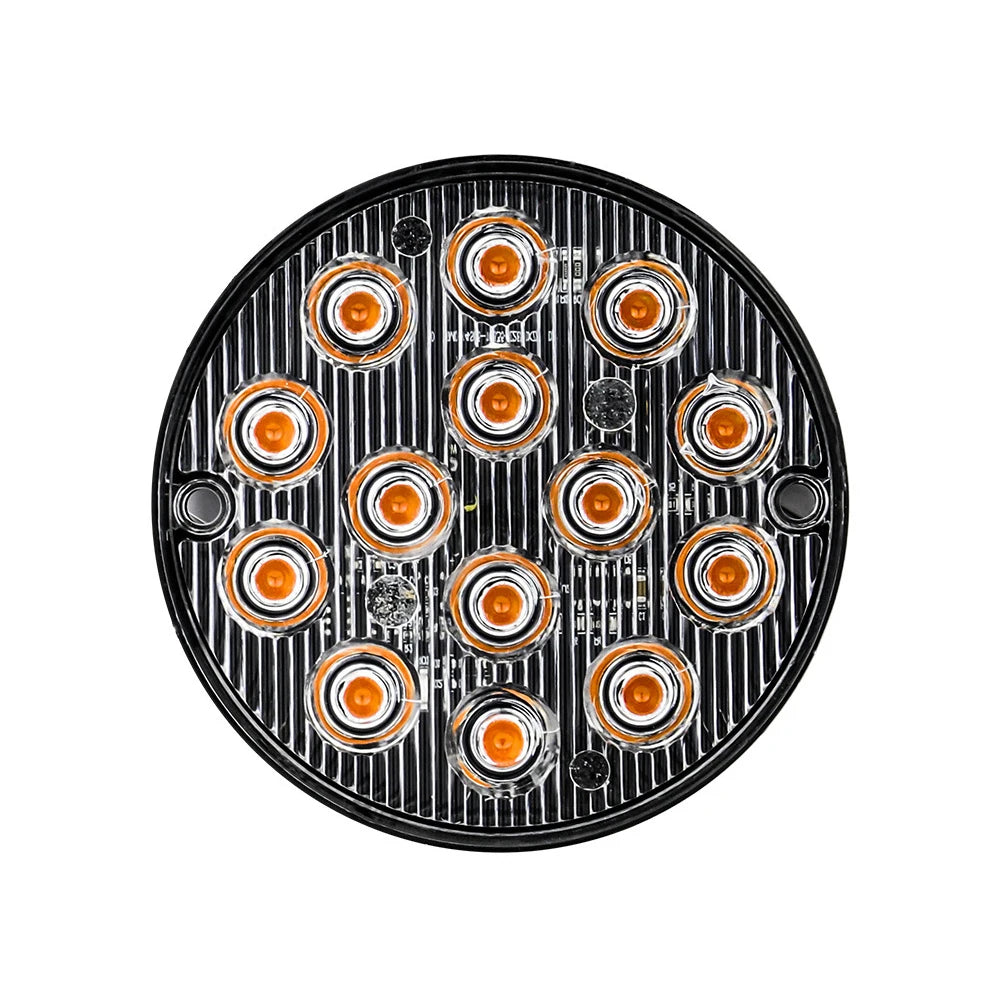 1PCS Strobe Warning Grille Flashing Truck Amber Traffic 12V
