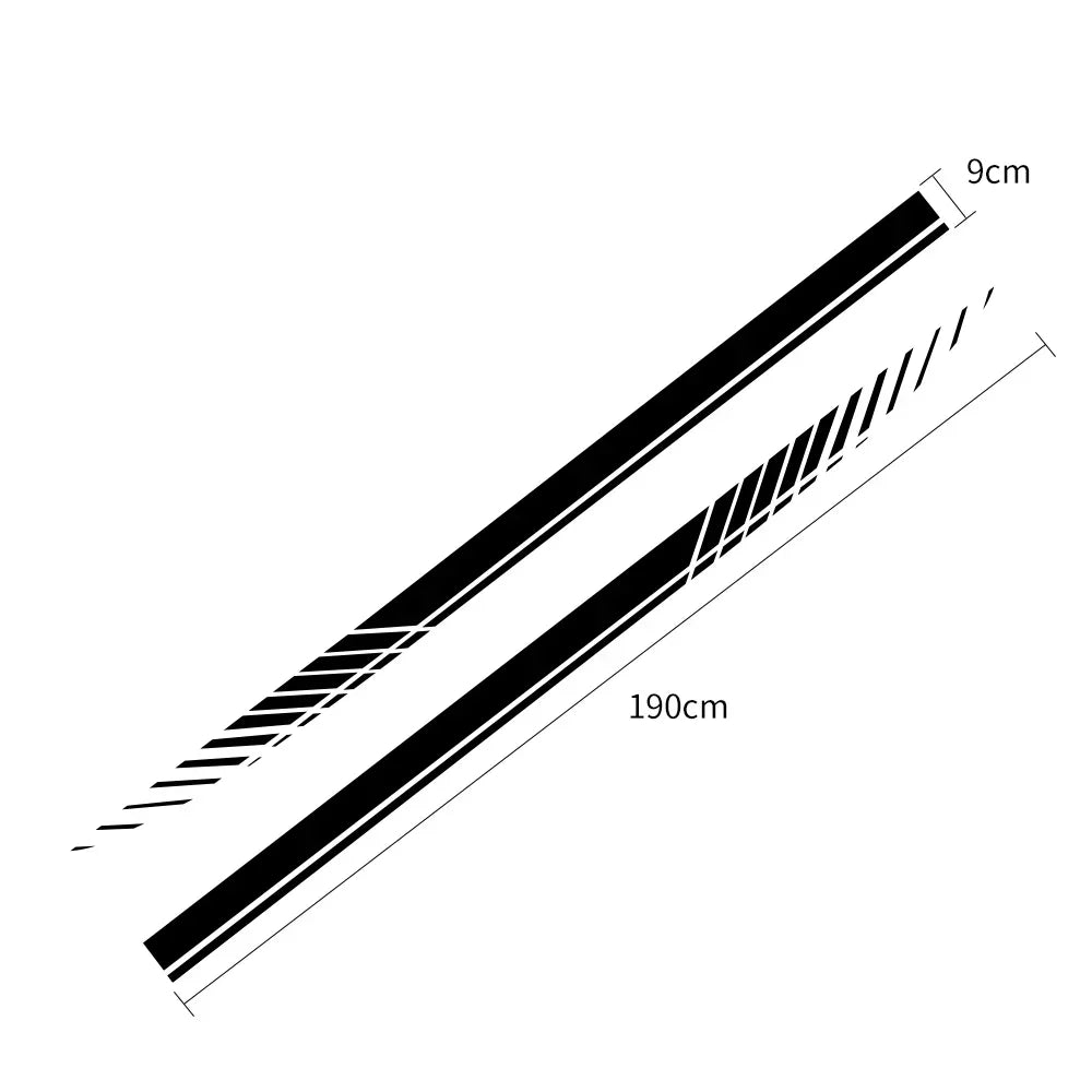 For Audi Ford Toyota Honda Mercedes-Benz 2PCS Body Stickers