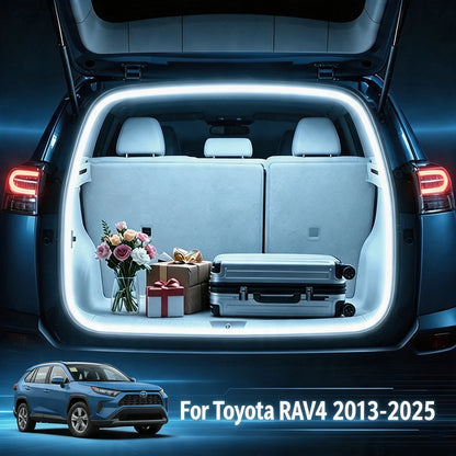 Car LED Trunk Light Strip For Toyota RAV4 2013-2025 Bar Cargo Lamp Tailgate Ambient Lighting Rear Boot Light Auto Interi
