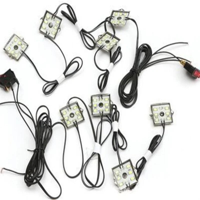 For Toyota Chevy Dodge Pickup GMC 8PCS Pickup Truck Lighting Kit