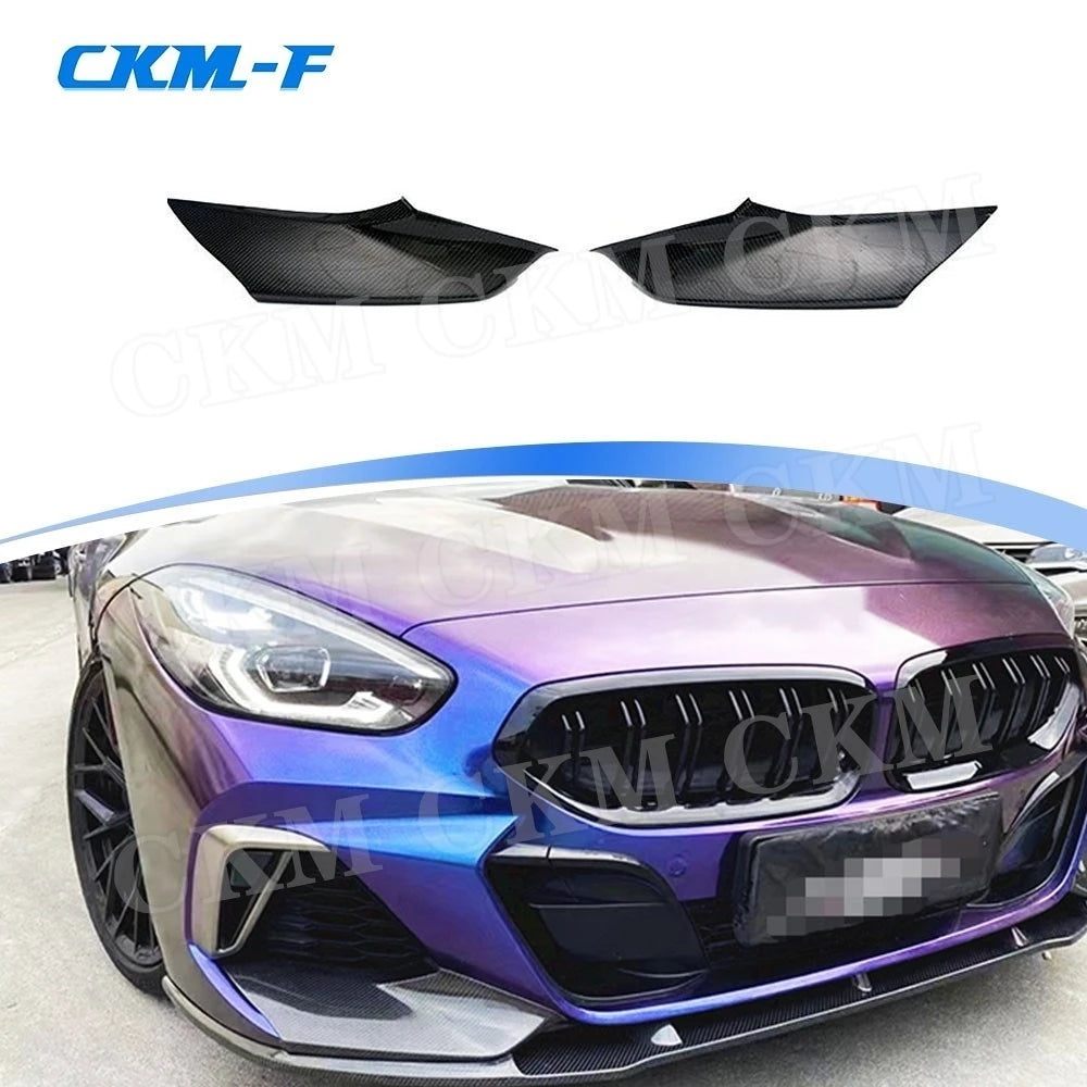 For BMW Z4 G29 M Tech Carbon Fiber Front Bumper Lip Side