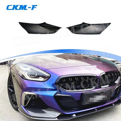 For BMW Z4 G29 M Tech Carbon Fiber Front Bumper Lip Side