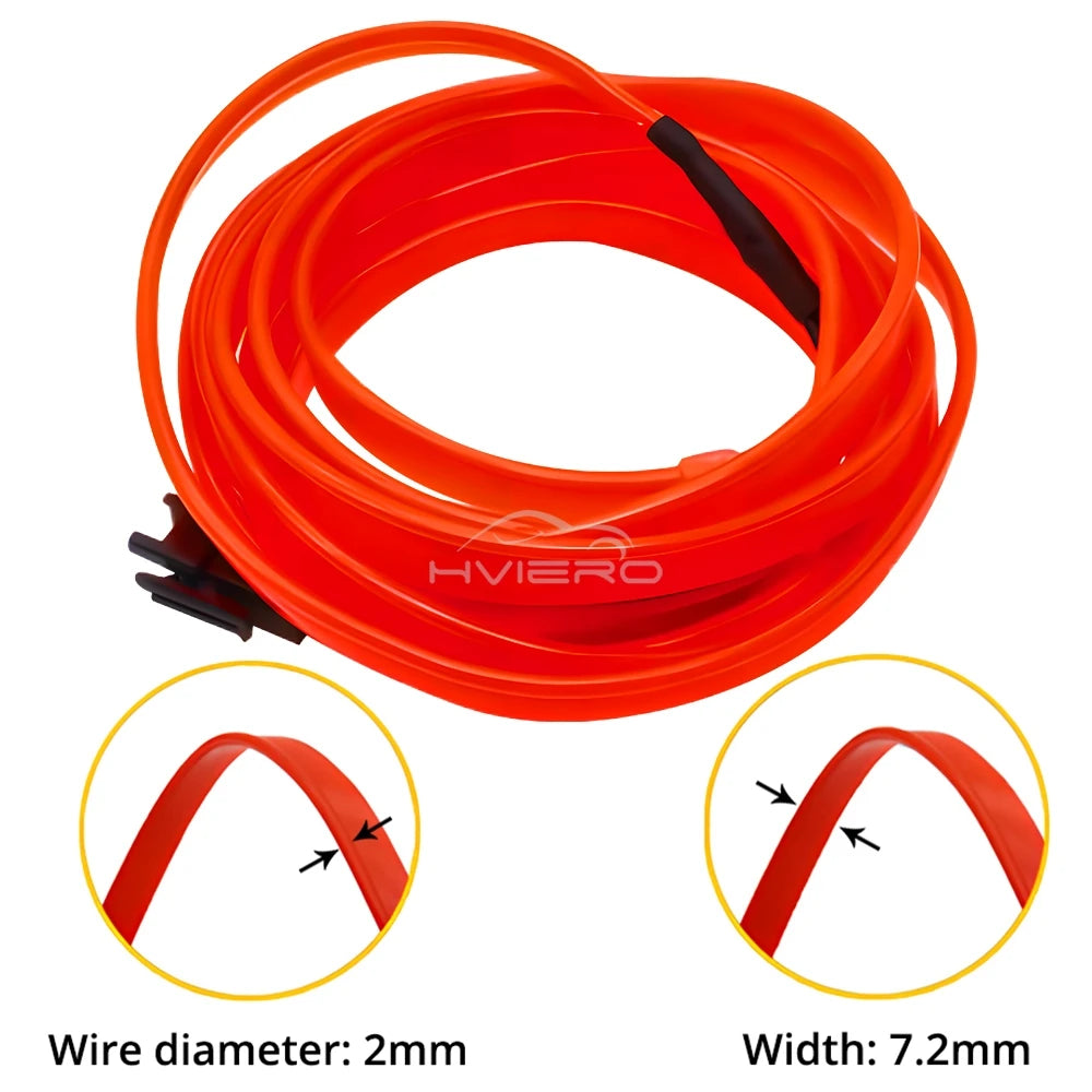 5M Interior Lighting Strip 12V Instrument Panel Wire Rope