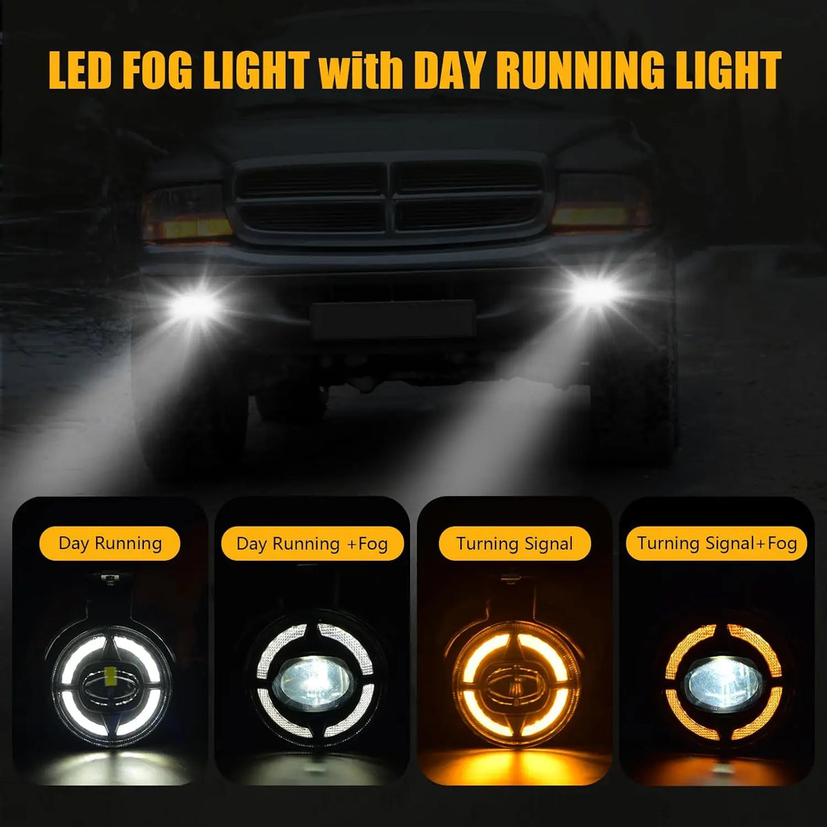 For Dodge Dakota 1997-2000 Daytime Running Fog 1998-2000 Durango