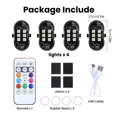 RGB Strobe Motorcycle Flash Position Wireless Aircraft Airplane