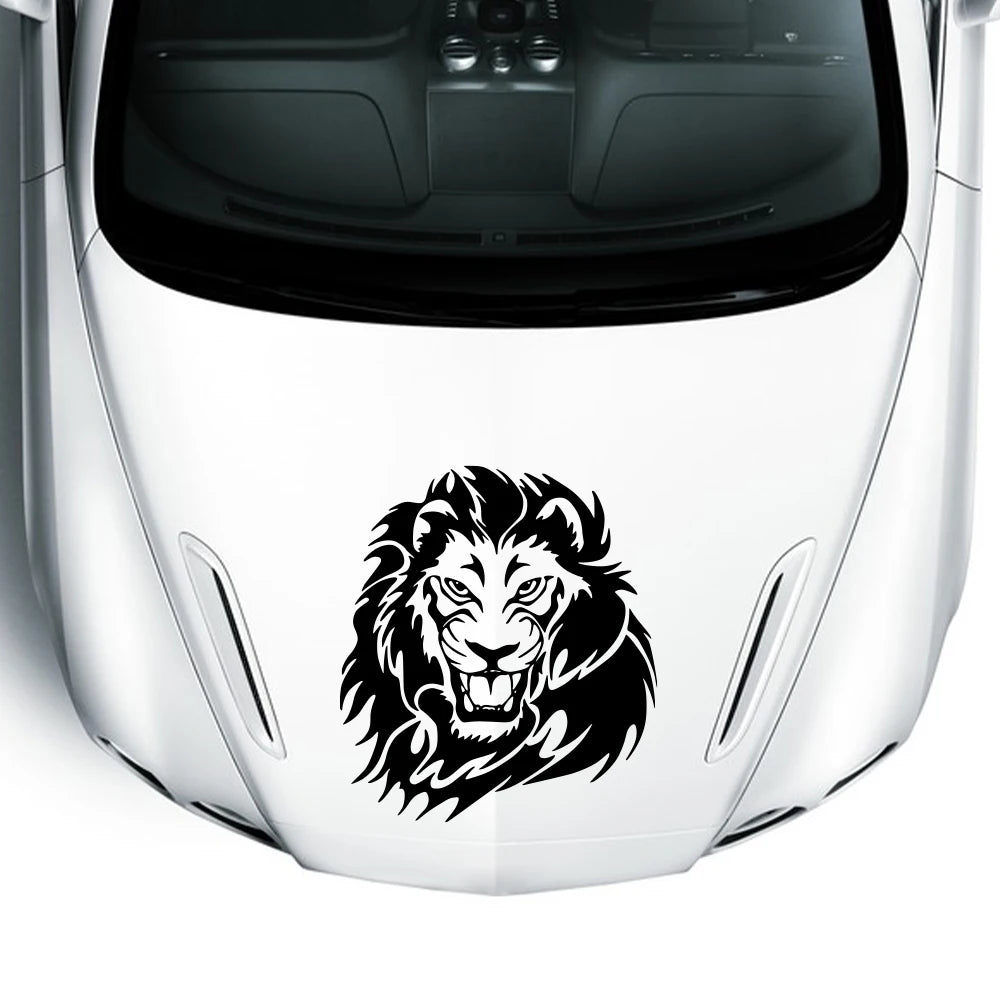 Lion Graphics Body Pvc Sticker Hood Cover Window Door