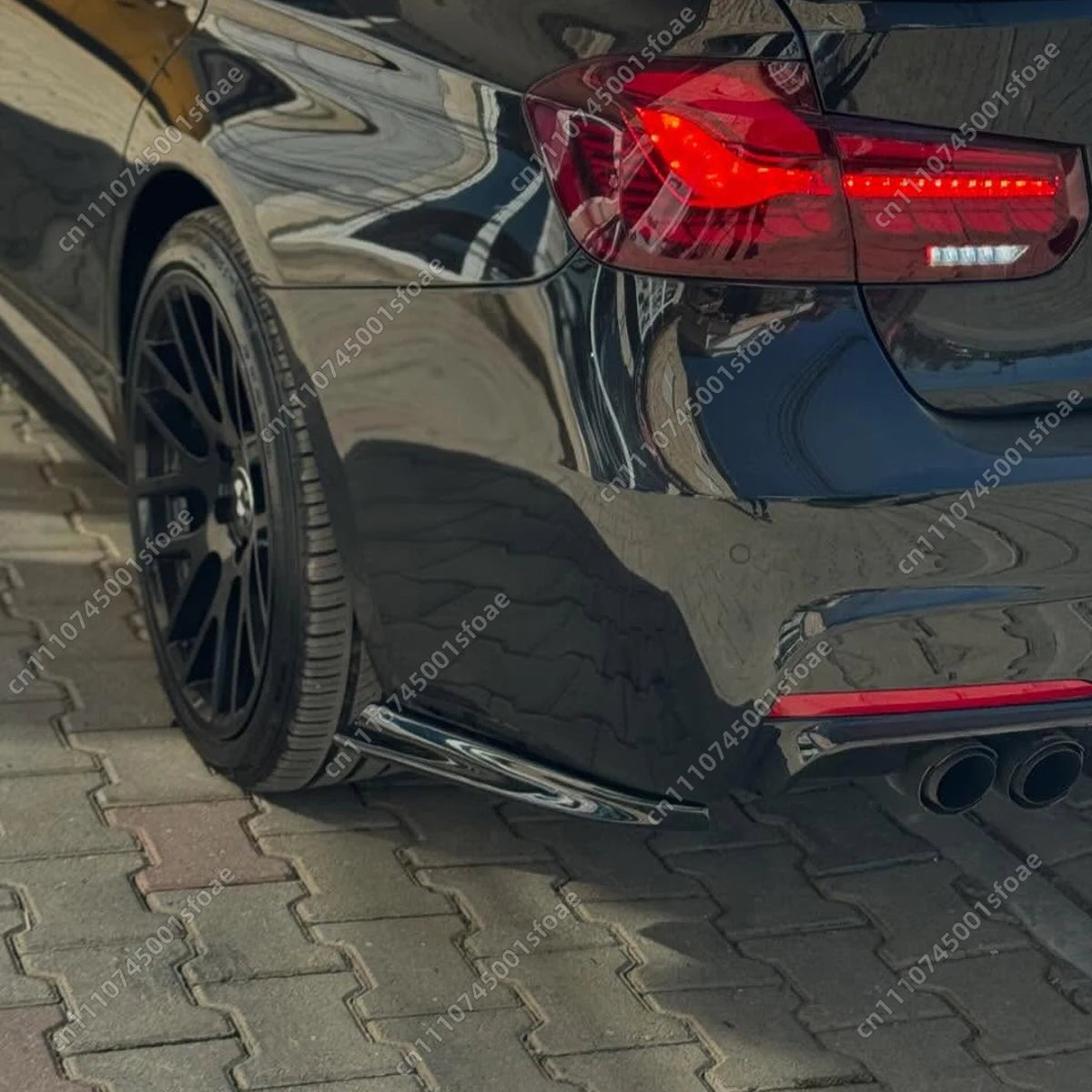 For BMW F30 M Pack 2012-2019 2PCS Rear Side Bumper Spoiler