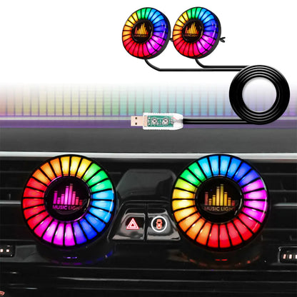 2IN1 Atmosphere Vent Sound Control Rhythm Vibration Automobile