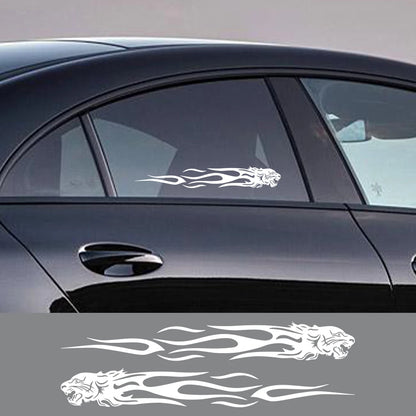 Various Sizes Whole Body Stickers Tiger Flame Graphics Vinyl