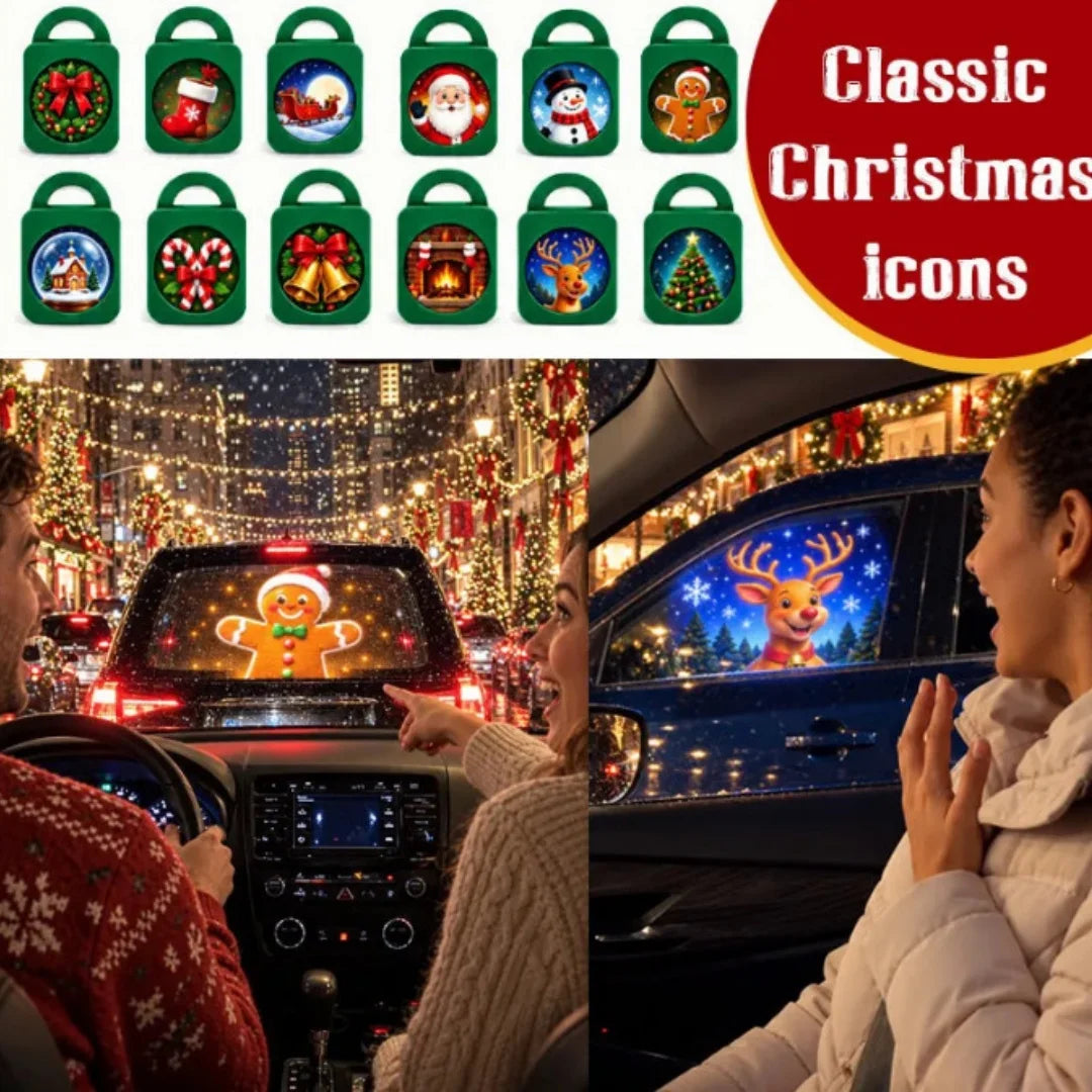 USB Christmas Projector Portable Holiday Projection Santa