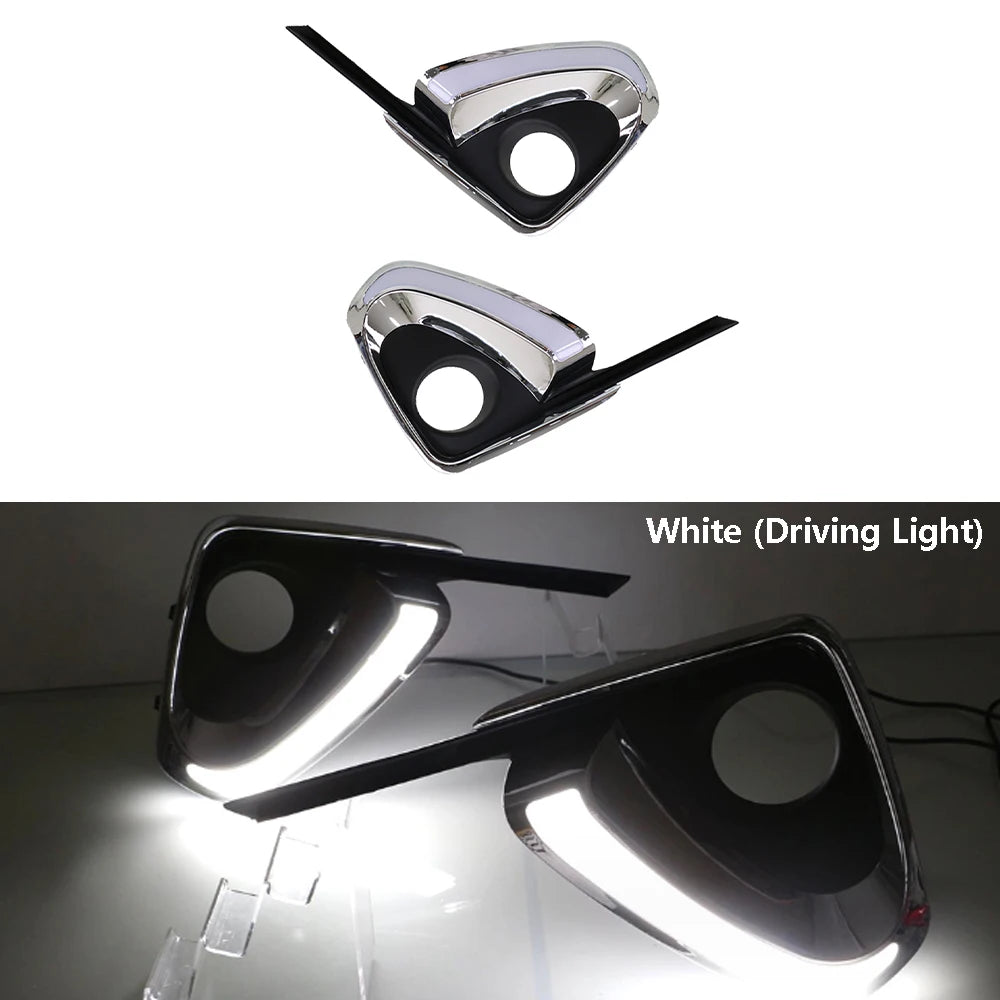 For Toyota Fortuner 2015 2016 2017 2PCS Drl Daytime Running