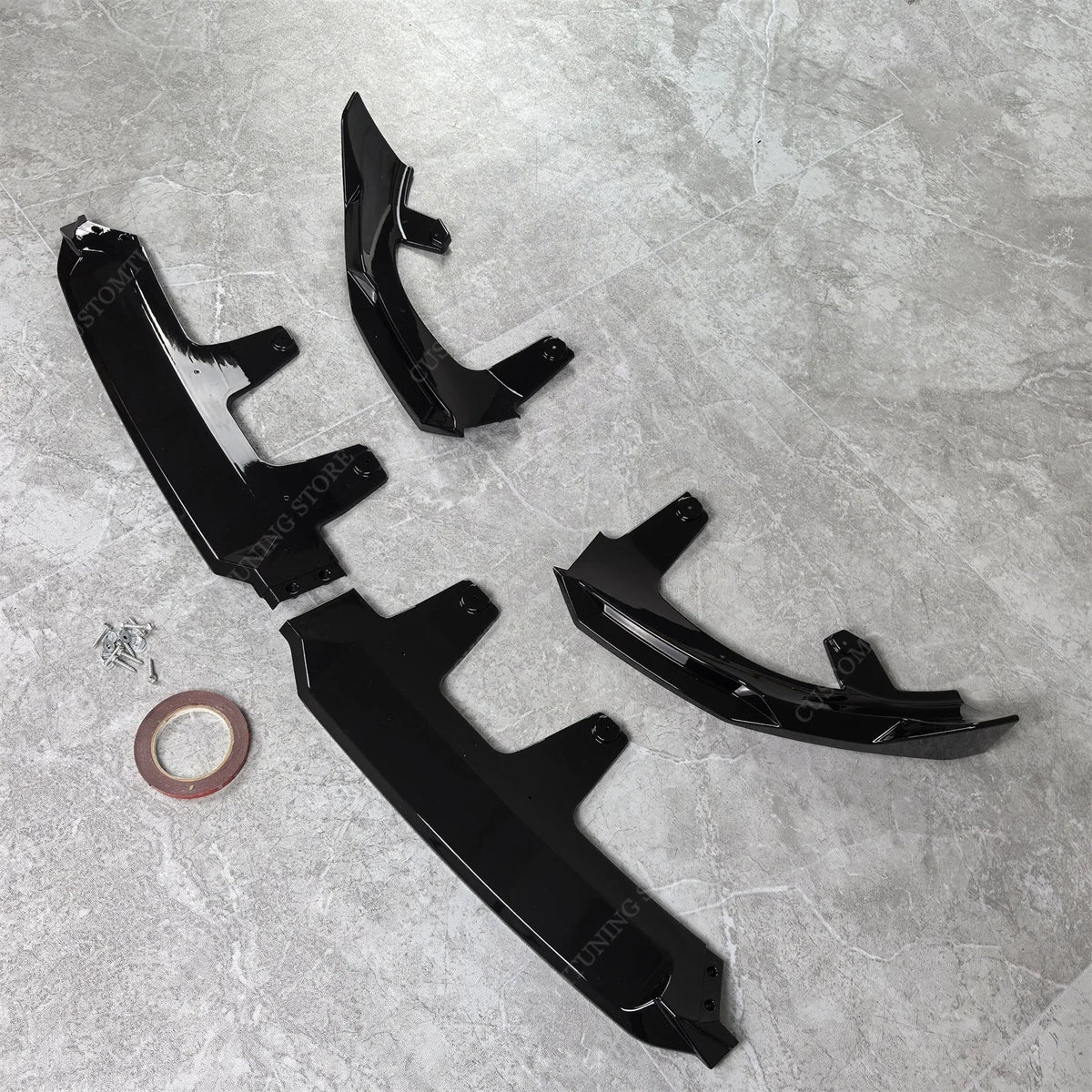 For BMW X3 G45 M Sport Gloss Black Front Bumper Lip Spoiler
