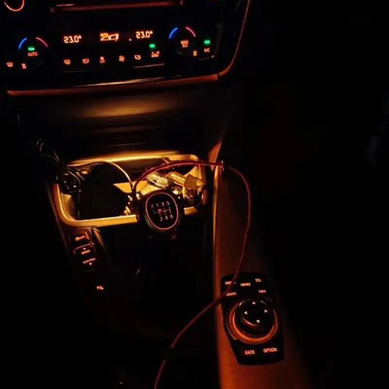For BMW 3 Series F30 F31 Cup Holder Ambient Orange Ice Blue