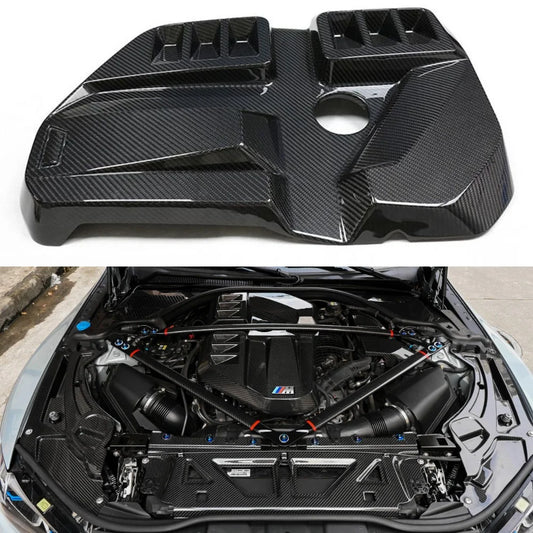 For BMW M2 G87 M3 G80 Genuine Dry Carbon Fiber M4 G82 Engine