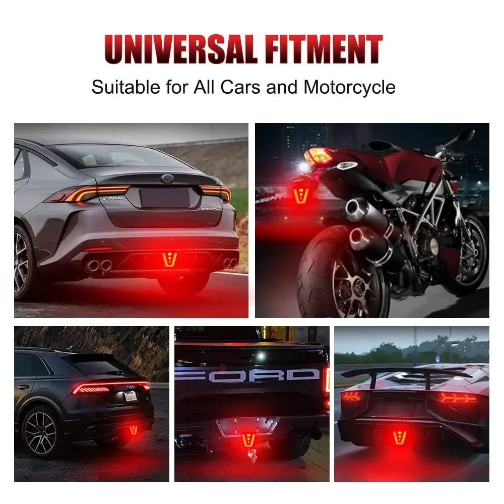 For Auto 12V Brake Pilot Sporty F1 Rear Tail Flash Warning