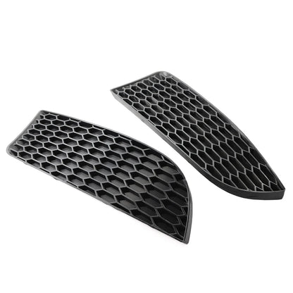 For BMW 3 Series E90 E92 2PCS Front Bumper Lower Grille Black