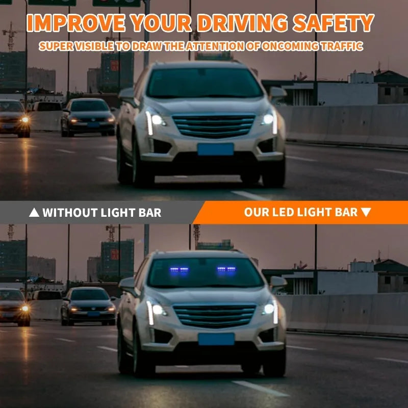For Vehicles Front Rear Windshield In Emergency Strobe Suction