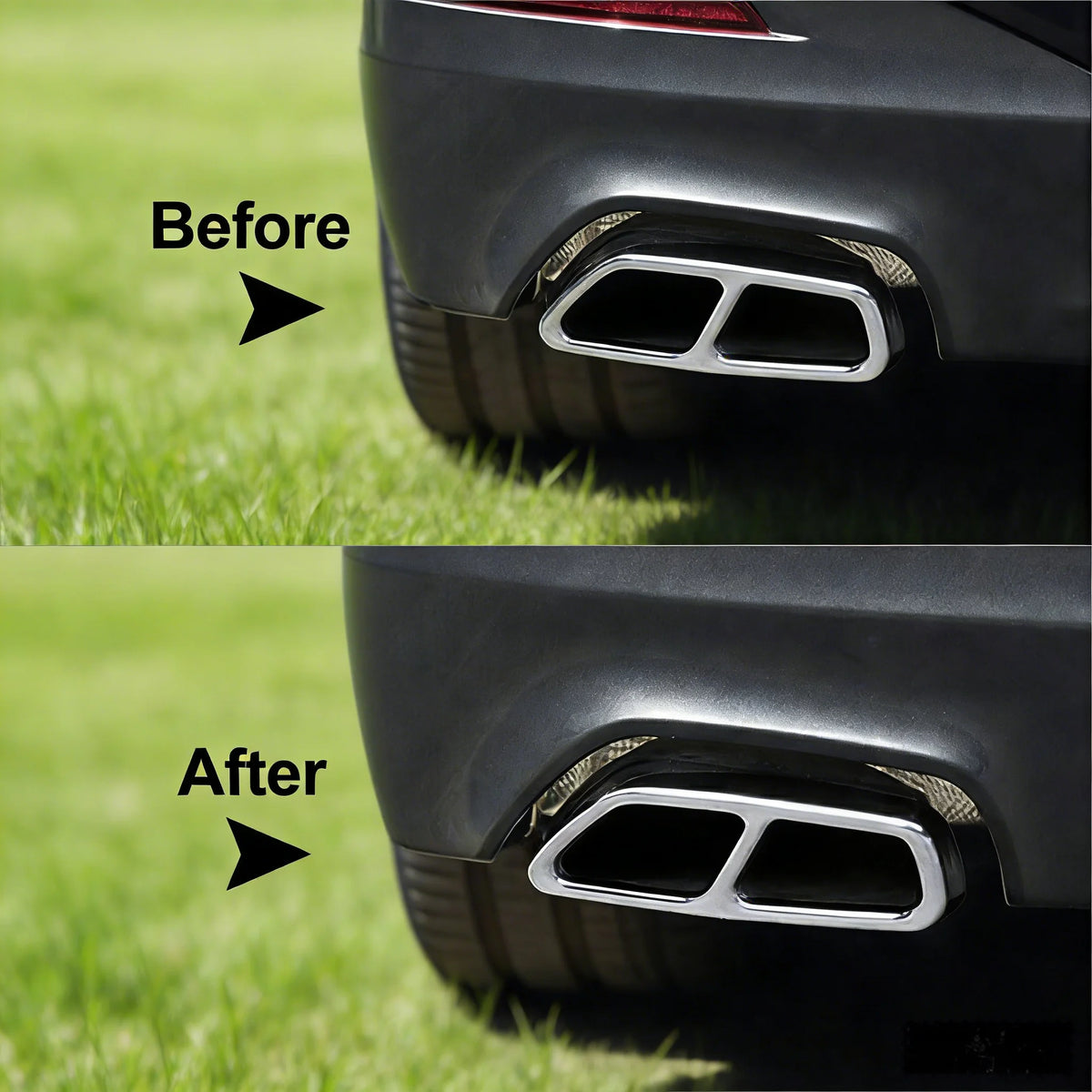 For BMW 5 Series G30 G31 Exhaust Muffler Pipe Tip Tailpipe Cover