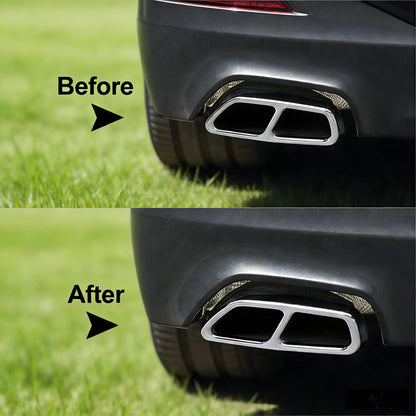 For BMW 5 Series G30 G31 Exhaust Muffler Pipe Tip Tailpipe Cover